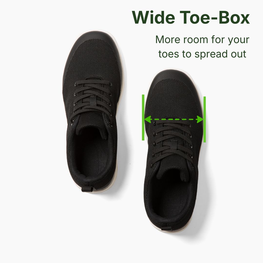Wide Toe Grounding Shoes