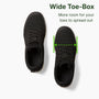 Wide Toe Grounding Shoes